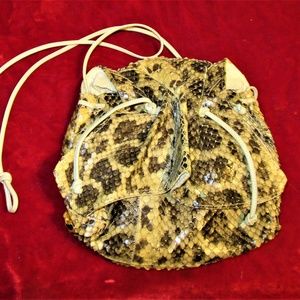 VTG CARLOS FALCHI PYTHON CROSSBODY "BUTTERFLY" BAG
